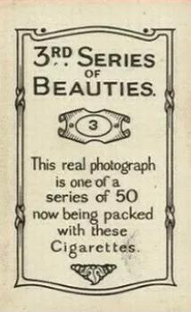 1926 British American Tobacco Beauties 3rd Series #3 Annette Kellermann Back