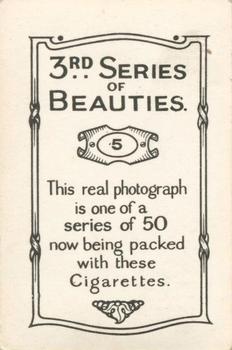 1926 British American Tobacco Beauties 3rd Series #5 Isabel Jeans Back