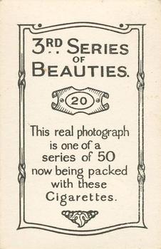 1926 British American Tobacco Beauties 3rd Series #20 Mae Marsh Back