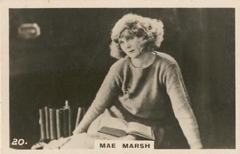 1926 British American Tobacco Beauties 3rd Series #20 Mae Marsh Front