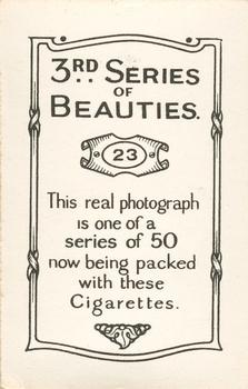1926 British American Tobacco Beauties 3rd Series #23 Isabel Jeans Back