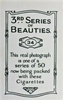 1926 British American Tobacco Beauties 3rd Series #34 Joyce Barbour Back