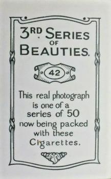 1926 British American Tobacco Beauties 3rd Series #42 Gillian Lind Back