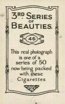 1926 British American Tobacco Beauties 3rd Series #46 Irene Cowden Back