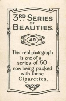 1926 British American Tobacco Beauties 3rd Series #49 Marjorie Gordon Back