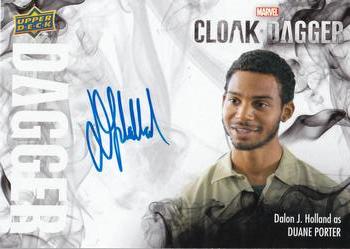 2021 Upper Deck Cloak and Dagger - Dagger Autographs #D-DH Dalon J. Holland Front