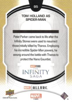 2022 Upper Deck Allure Marvel Studios #95 Tom Holland as Spider-Man Back