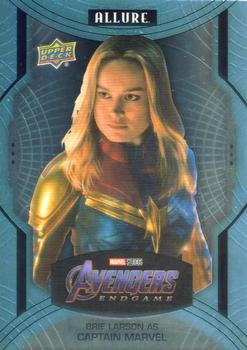 2022 Upper Deck Allure Marvel Studios #150 Brie Larson as Captain Marvel Front