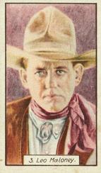 1930 British American Tobacco Cinema Stars Set 1 #3 Leo Maloney Front