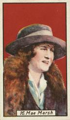 1930 British American Tobacco Cinema Stars Set 1 #16 Mae Marsh Front