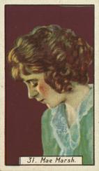 1930 British American Tobacco Cinema Stars Set 1 #31 Mae Marsh Front