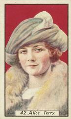 1930 British American Tobacco Cinema Stars Set 1 #42 Alice Terry Front