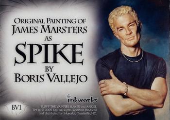 2005 Inkworks Spike the Complete Story - Heart and Soul Autograph #BV1 Boris Vallejo Back