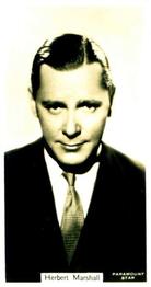 1934 John Sinclair Film Stars #4 Herbert Marshall Front