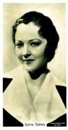 1934 John Sinclair Film Stars #10 Sylvia Sidney Front