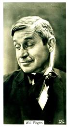 1934 John Sinclair Film Stars #22 Will Rogers Front
