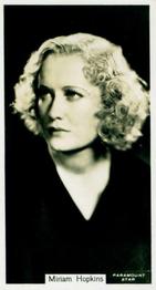 1934 John Sinclair Film Stars #25 Miriam Hopkins Front