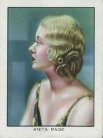 1933 British American Tobacco World Famous Cinema Artistes (Large) #6 Anita Page Front