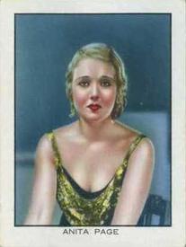 1933 British American Tobacco World Famous Cinema Artistes (Large) #7 Anita Page Front