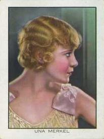 1933 British American Tobacco World Famous Cinema Artistes (Large) #18 Una Merkel Front