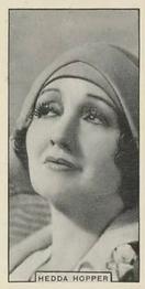 1932 British American Tobacco Cinema Artistes #32 Hedda Hopper Front