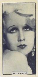 1932 British American Tobacco Cinema Artistes #41 Anita Page Front