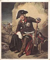 1934 Ruhmesblatter Deutscher Geschichte (Glory Pages of German History) #89 Friedrich der Große nach der Schlacht bei Kolin. 18. Juni. 1757 Front