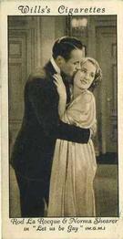 1931 Wills's Cinema Stars 3rd Series #22 Rod La Rocque / Norma Shearer Front