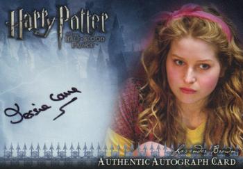 2009 Artbox Harry Potter and the Half-Blood Prince - Autographs #NNO Jessie Cave Front