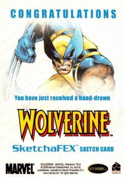 2009 Rittenhouse X-Men Origins: Wolverine - Sketches #NNO Adam Cleveland Back