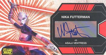 2009 Topps Widevision Star Wars: The Clone Wars - Autographs #NNO Nika Futterman Front