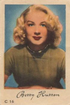 1952 Dutch Gum C Set #C16 Betty Hutton Front