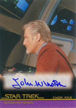 2010 Rittenhouse The Quotable Star Trek Movies - Autographs #A94 John Winston Front