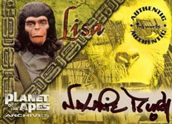 1999 Inkworks The Planet of the Apes Archives - Autographs # A2 Natalie Trundy Front