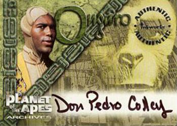1999 Inkworks The Planet of the Apes Archives - Autographs #A4 Don Pedro Colley Front