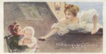 1899 Stollwerck Album 3 Gruppe 80 Die Chocoladen-Fee (The Chocolate Fairy) #4 Die Waisen Front