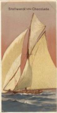 1899 Stollwerck Album 3 Gruppe 124 Segelsport (Sailing) #1 Morgenfahrt Front