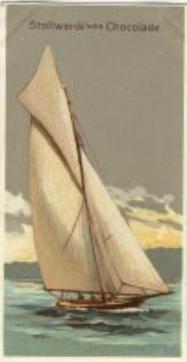 1899 Stollwerck Album 3 Gruppe 124 Segelsport (Sailing) #4 Sommernacht Front