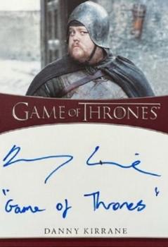 2021 Rittenhouse Game of Thrones Iron Anniversary Series 2 - Inscription Autographs #NNO Danny Kirrane Front