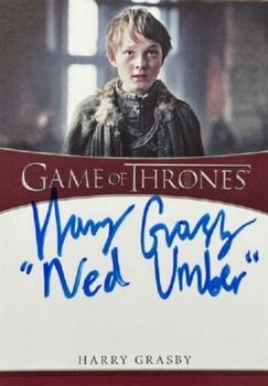 2021 Rittenhouse Game of Thrones Iron Anniversary Series 2 - Inscription Autographs #NNO Harry Grasby Front
