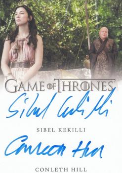 2021 Rittenhouse Game of Thrones Iron Anniversary Series 2 - Dual Autographs #NNO Conleth Hill / Sibel Kekilli Front