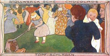 1900 Stollwerck Album 4 Gruppe 184 Kinderfeste	(Children's Parties) #2 Topfschlagen Front