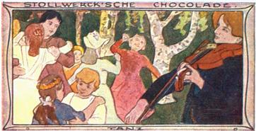1900 Stollwerck Album 4 Gruppe 184 Kinderfeste	(Children's Parties) #5 Tanz Front
