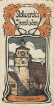 1902 Stollwerck Album 5 Gruppe 219 Malerische Burgen und Orte (Picturesque castles and places) #5 Rotenburg Front