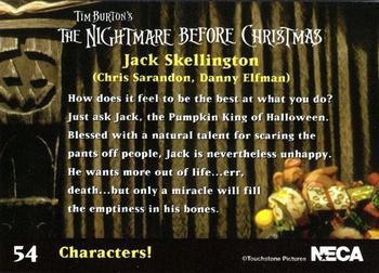 2001 NECA Tim Burton's The Nightmare Before Christmas #54 Characters! Back