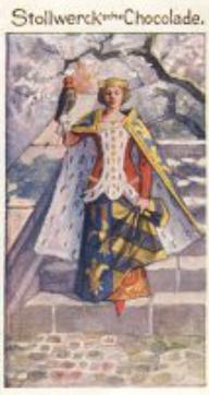 1899 Stollwerck Album 3 Gruppe 98 Damen-Moden (Women's Fashions) #1 Gräfin aud dem 14. Jahrhundert (1360) Front