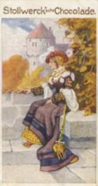 1899 Stollwerck Album 3 Gruppe 98 Damen-Moden (Women's Fashions) #3 Deutsche Edeldame aus dem 16. Jahrhundert (1520) Front