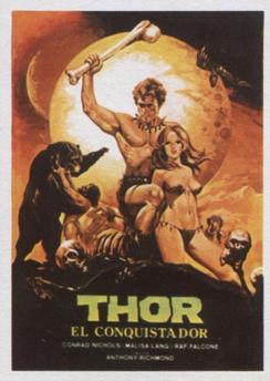 1984 Editorial Maga Super Exito Stickers #6 Thor el Conquistador Front