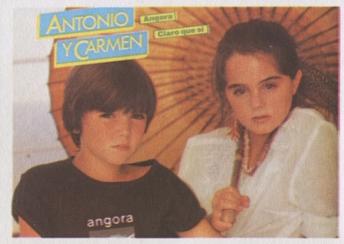1984 Editorial Maga Super Exito Stickers #80 Antonio y Carmen Front