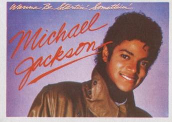 1984 Editorial Maga Super Exito Stickers #96 Michael Jackson Front